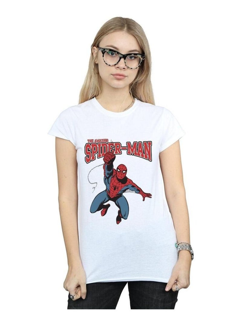 Homme araignée - T-shirt LEAP (Spider-Man) Blanc - Kiabi