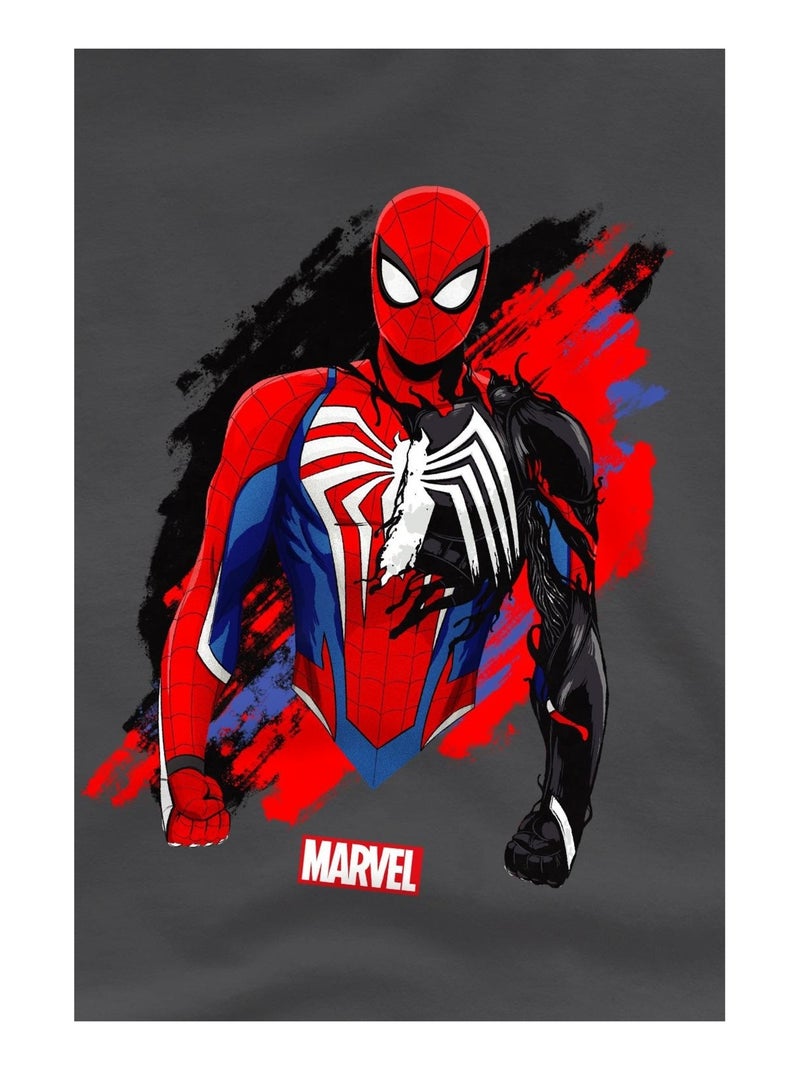 Homme araignée - T-shirt manches courtes SYMBIOTE Gris Noir - Kiabi