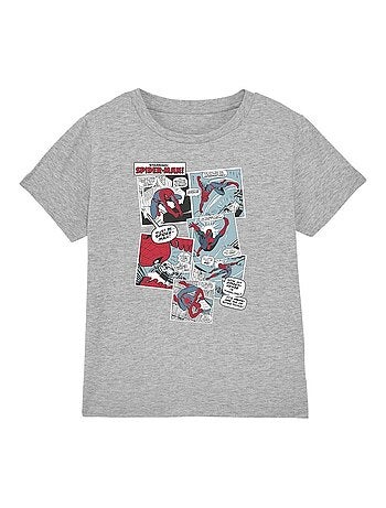 Homme araignée - T-shirt motif collage de panneaux