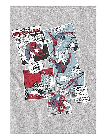 Homme araignée - T-shirt motif collage de panneaux