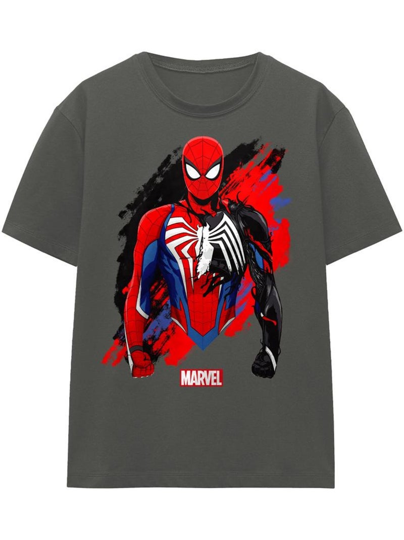 Homme araignée - T-shirt motif symbiote Venin GAMERVERSE (Symbiote Venom) Gris Noir - Kiabi