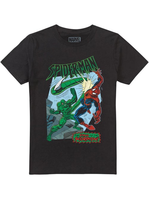 Homme araignée - T-shirt motif/style rétro STING OF THE SCORPION (Scorpion, Spider-Man) - Kiabi