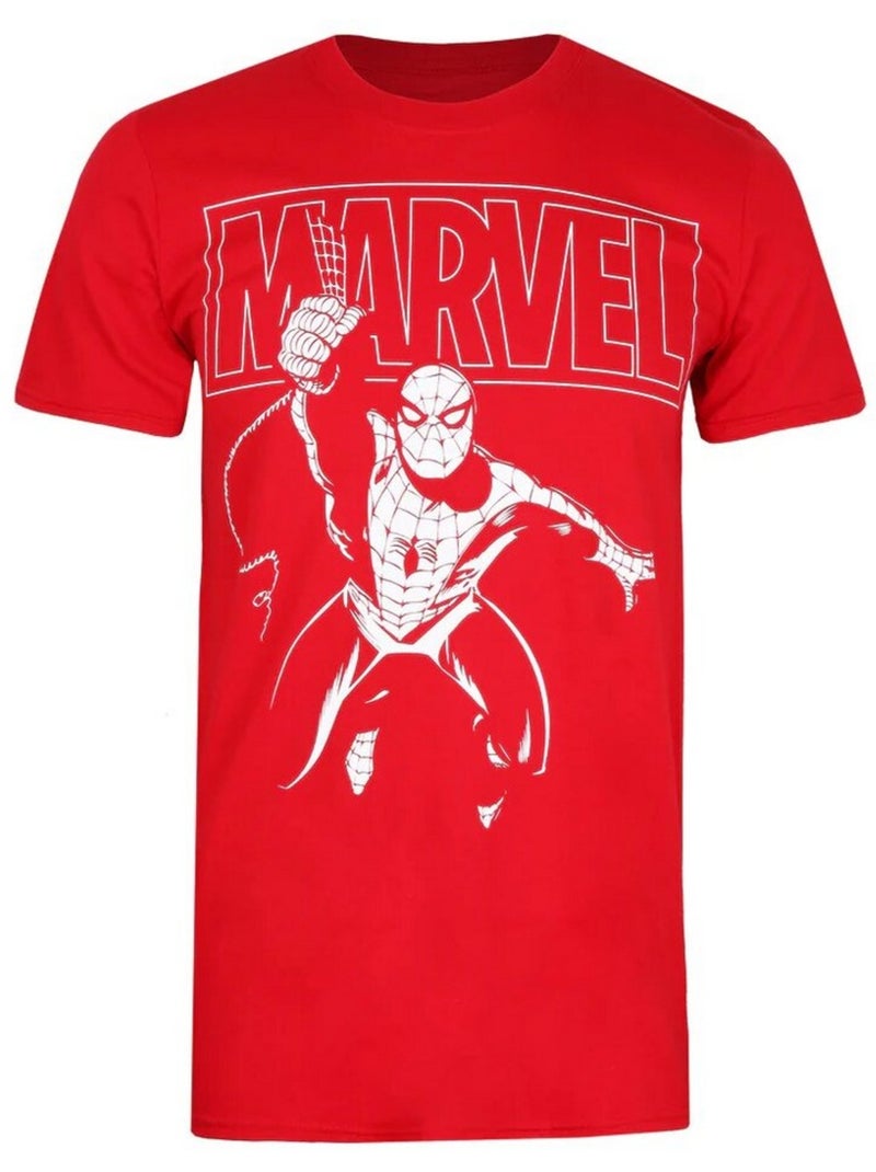 Homme araignée - T-shirt (Spider-Man) Rouge clair - Kiabi