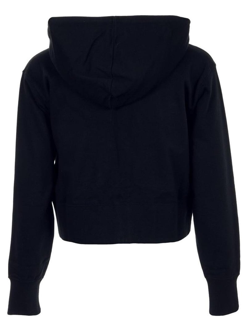 Hooded Full Zip Sweatshirt Noir - Kiabi