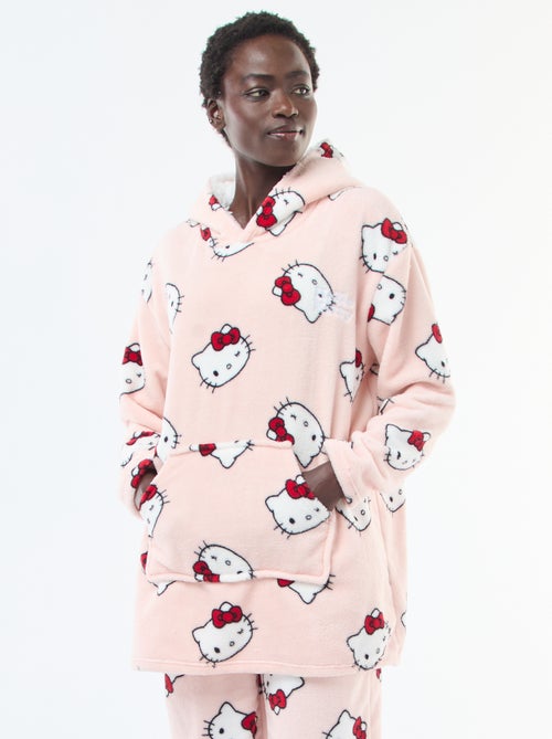 Hoodie de nuit 'Hello kitty' effet moutonné - Kiabi
