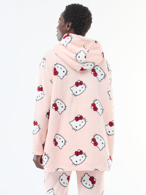 Hoodie de nuit 'Hello kitty' effet moutonné - Kiabi