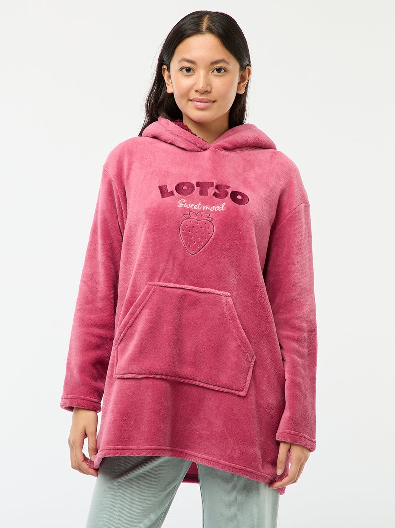 Hoodie de nuit polaire 'Lotso' 'Disney' Rose - Kiabi