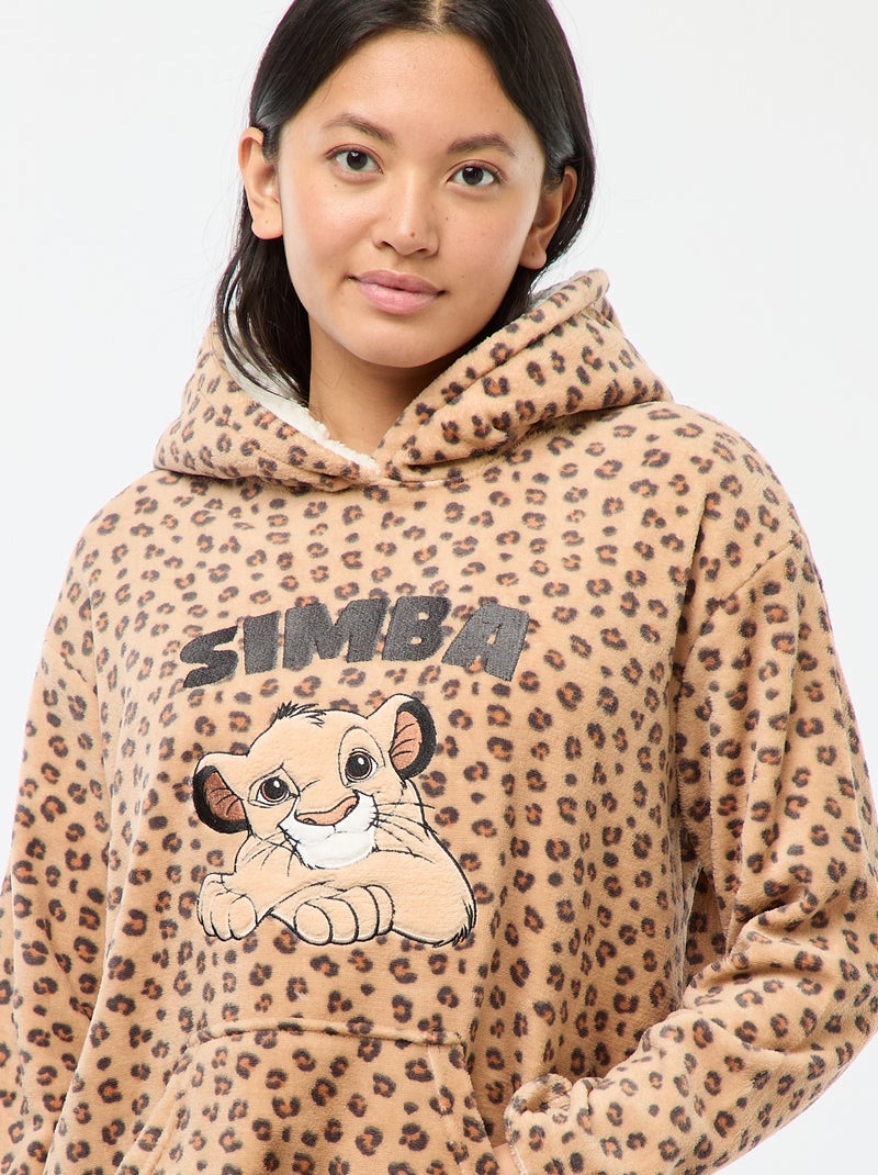 Hoodie de nuit polaire 'Roi lion' 'Disney' Beige - Kiabi