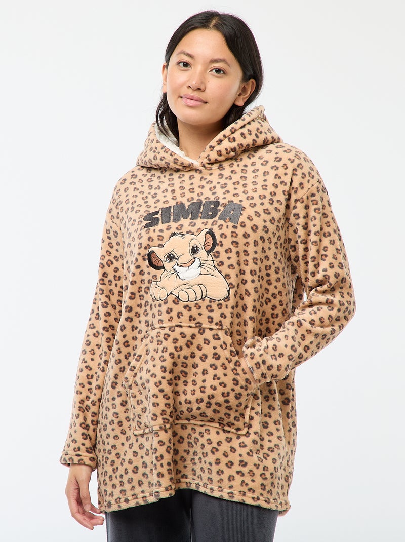 Hoodie de nuit polaire 'Roi lion' 'Disney' Beige - Kiabi
