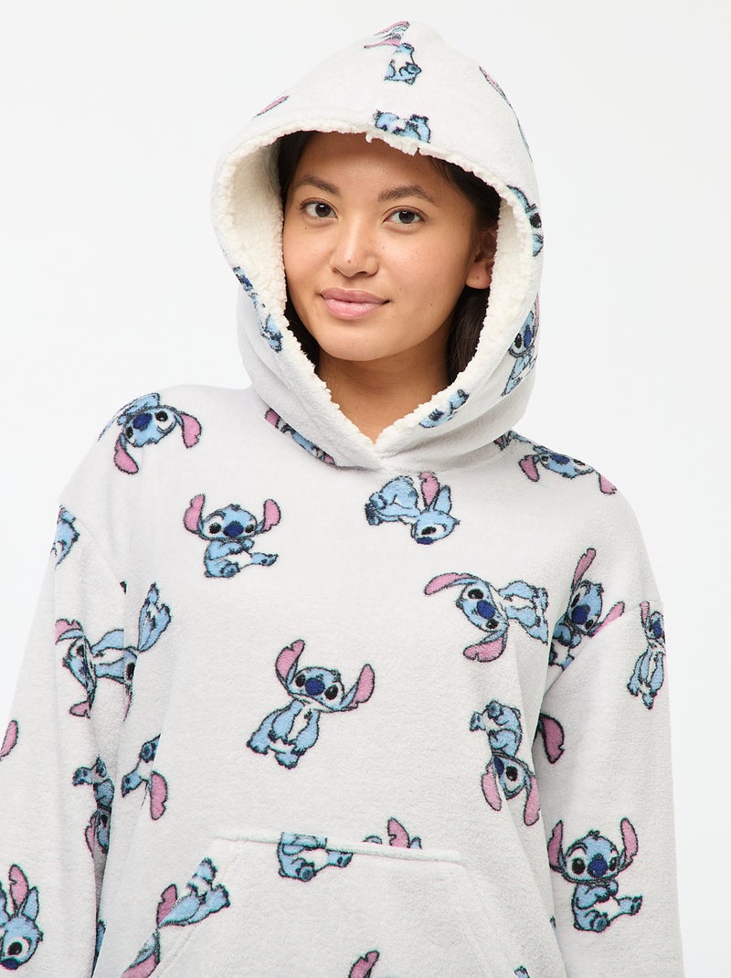 Hoodie de nuit polaire 'Stitch' 'Disney' Bleu - Kiabi