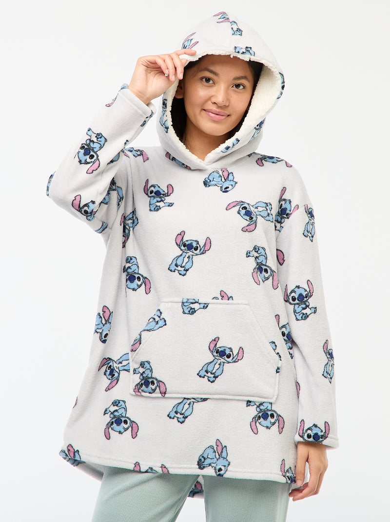 Hoodie de nuit polaire 'Stitch' 'Disney' Bleu - Kiabi