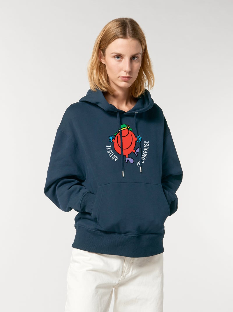 Hoodie Femme - ARTISTE INCOMPRISE Bleu marine - Kiabi