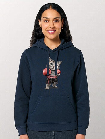 Hoodie Femme - BOXING CAT