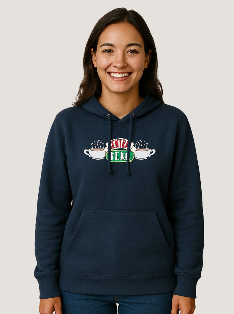 Hoodie Femme - FRIENDS CENTRAL PERK Bleu marine - Kiabi