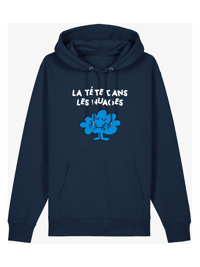 Hoodie Femme - LA TETE DANS LES NUAGES 2 Bleu marine - Kiabi