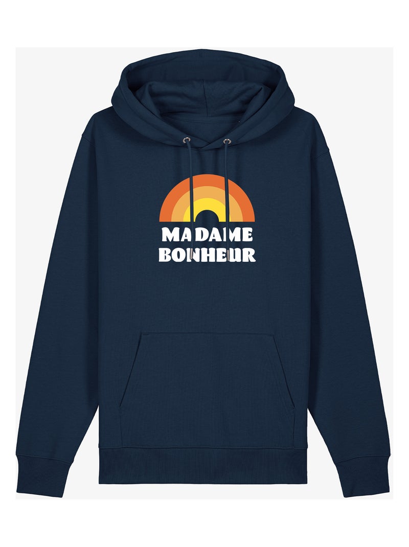 Hoodie Femme - MADAME BONHEUR WAF Bleu marine - Kiabi