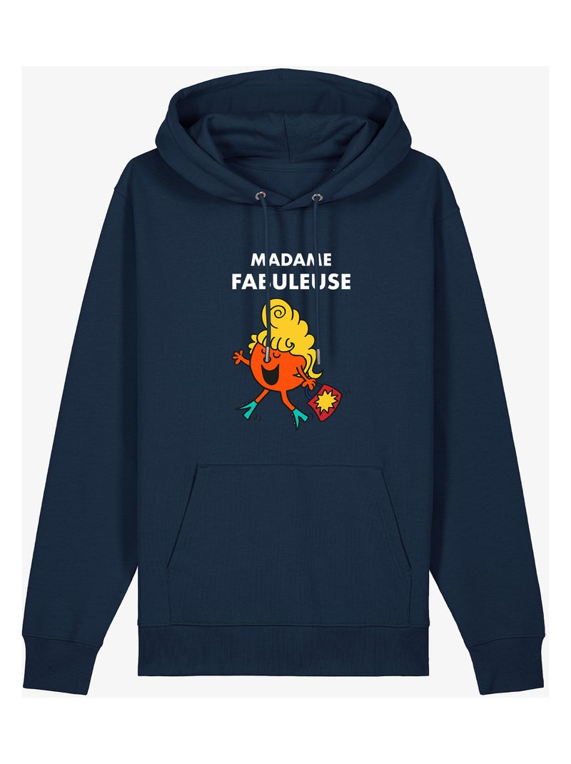 Hoodie Femme - MADAME FABULEUSE Bleu marine - Kiabi