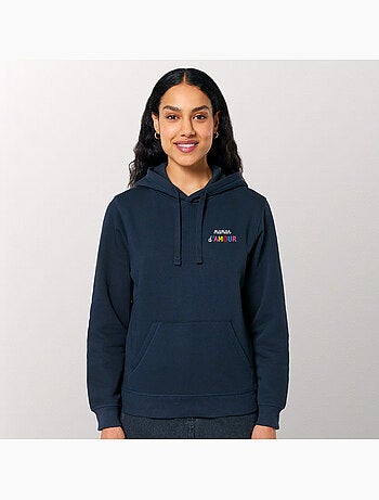 Hoodie Femme - MAMAN D'AMOUR COLORÉE CŒUR