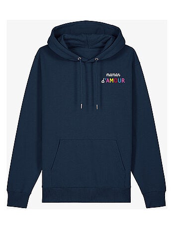 Hoodie Femme - MAMAN D'AMOUR COLORÉE CŒUR