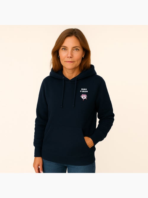 Hoodie Femme - MAMIE D'AMOUR CŒUR - Kiabi