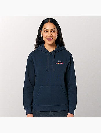 Hoodie Femme - TATA D'AMOUR COLORÉE CŒUR