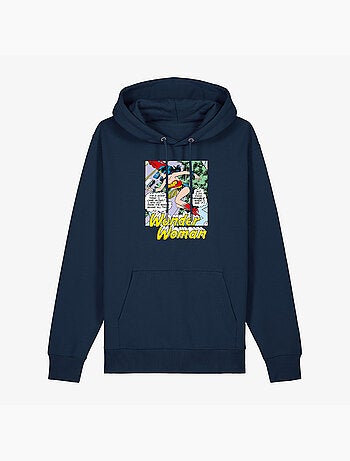 Hoodie Femme - WONDER WOMAN I DO KNOW TROUBLE WHEN I SEE IT