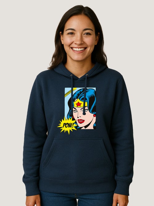 Hoodie Femme - WONDER WOMAN POW - Kiabi