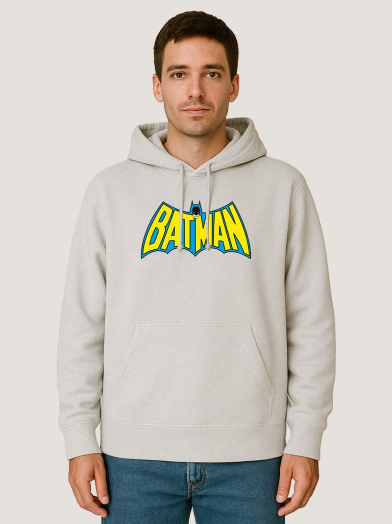 Hoodie Homme - BATMAN LOGO YELLOW BLUE Blanc - Kiabi