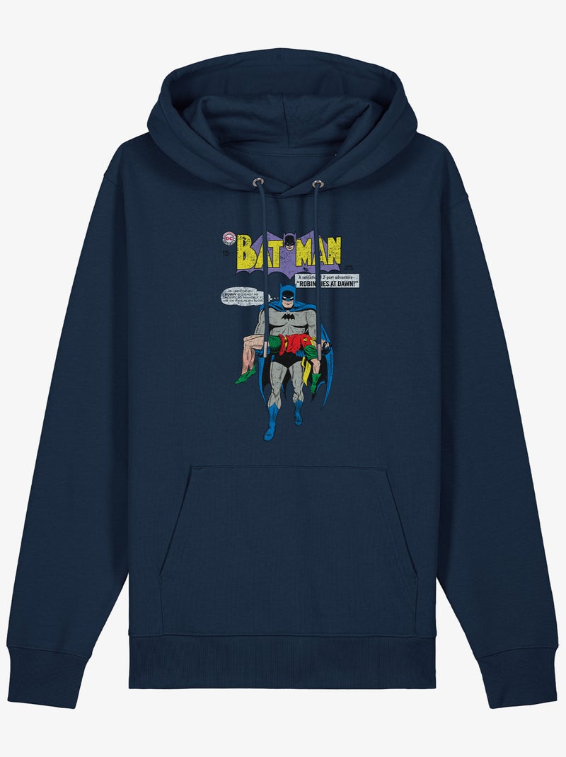 Hoodie Homme - BATMAN & ROBIN Bleu marine - Kiabi