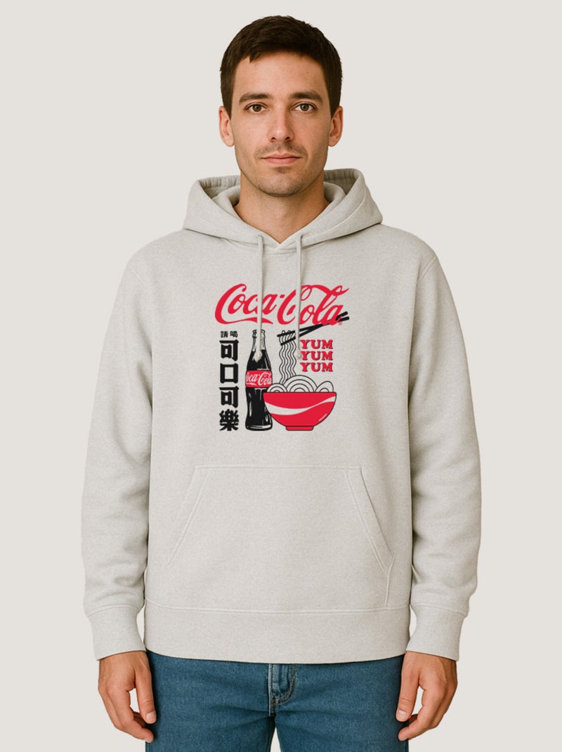 Hoodie Homme - COCA JAP 3 Blanc - Kiabi