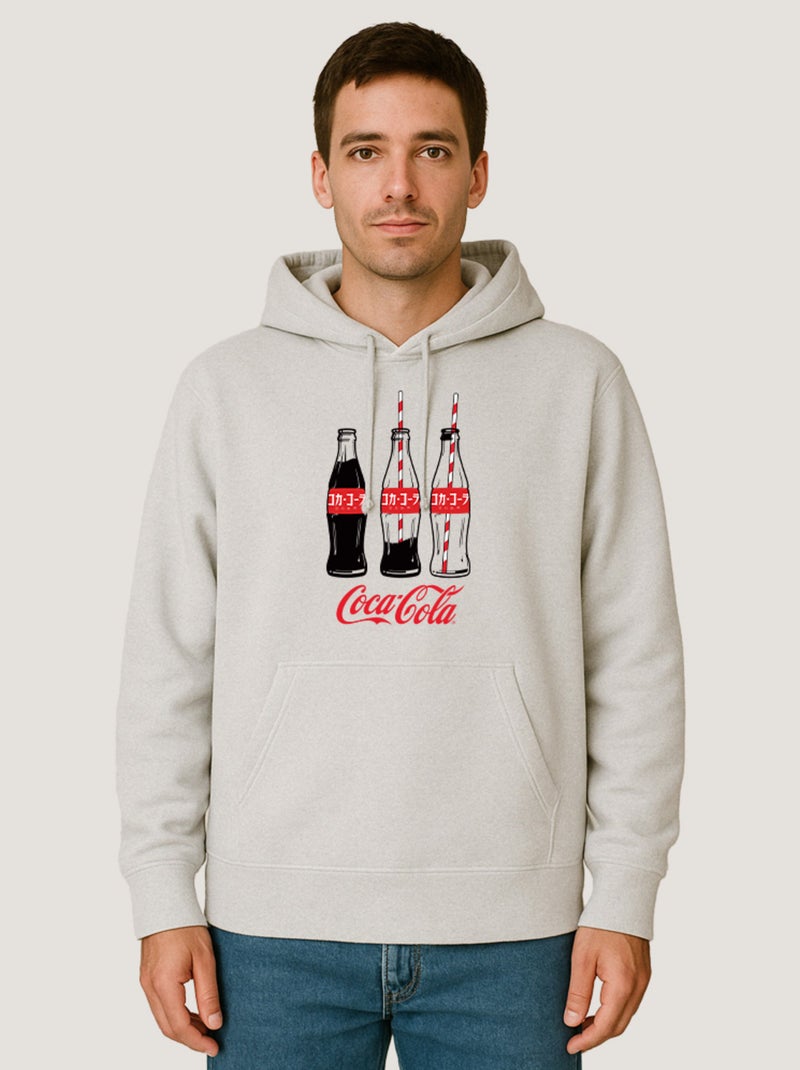 Hoodie Homme - COCA JAP Blanc - Kiabi