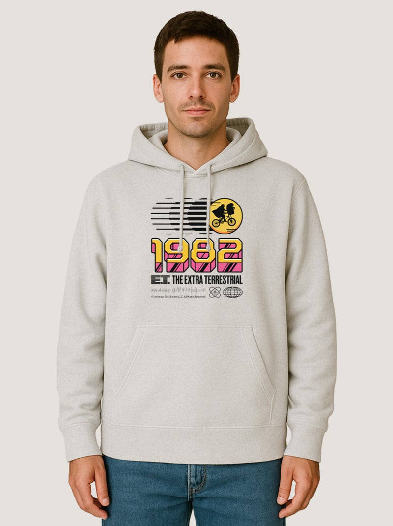 Hoodie Homme - E.T 1982 Blanc - Kiabi
