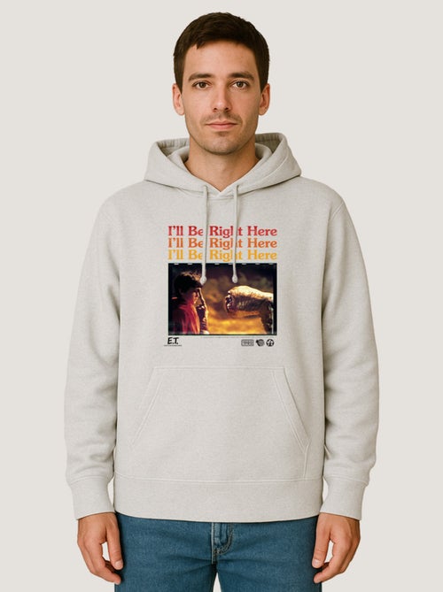 Hoodie Homme - I LL BE RIGHT HERE E.T - Kiabi