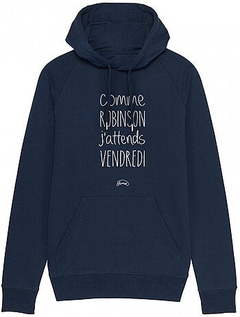 Hoodie Homme - J'ATTENDS VENDREDI