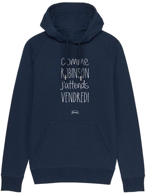 Hoodie Homme - J'ATTENDS VENDREDI - Kiabi