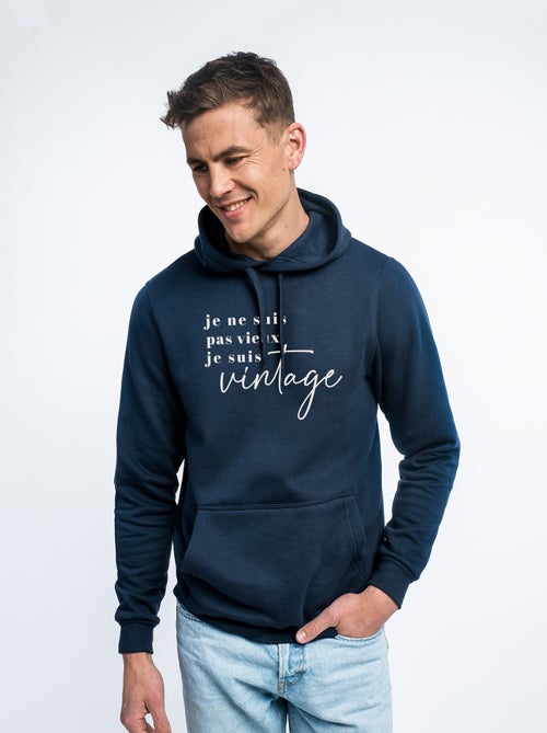 Hoodie Homme - JE NE SUIS PAS VIEUX JE SUIS VINTAGE - Kiabi