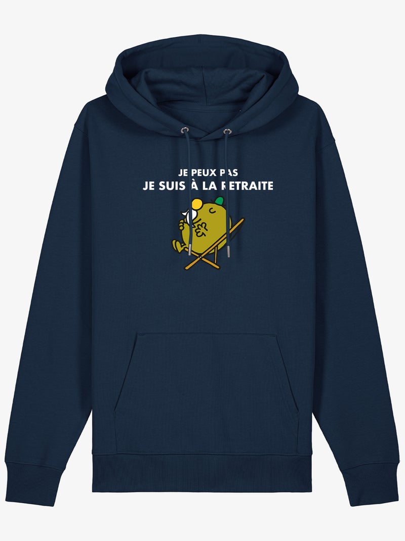 Hoodie Homme - JE PEUX PAS JE SUIS A LA RETRAITE Bleu marine - Kiabi
