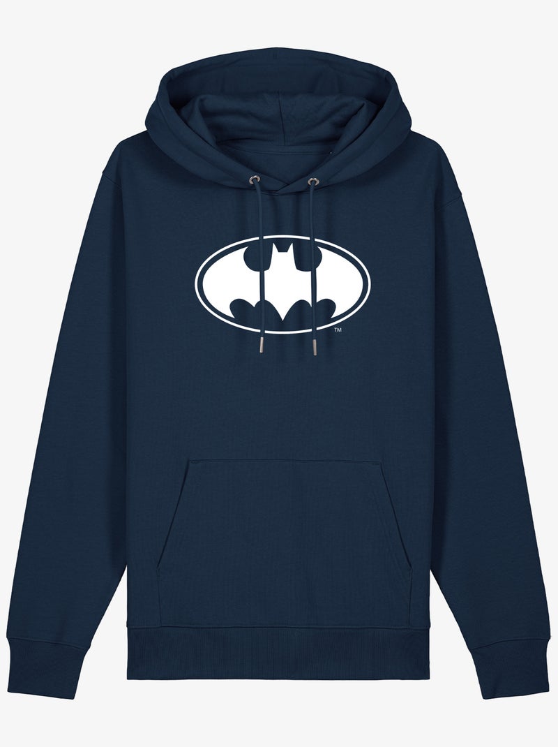 Hoodie Homme - LOGO BATMAN WHITE Bleu marine - Kiabi