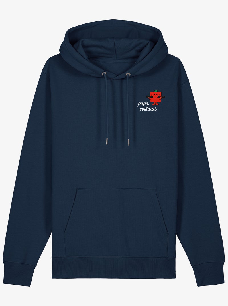 Hoodie Homme - PAPA COSTAUD COEUR Bleu marine - Kiabi