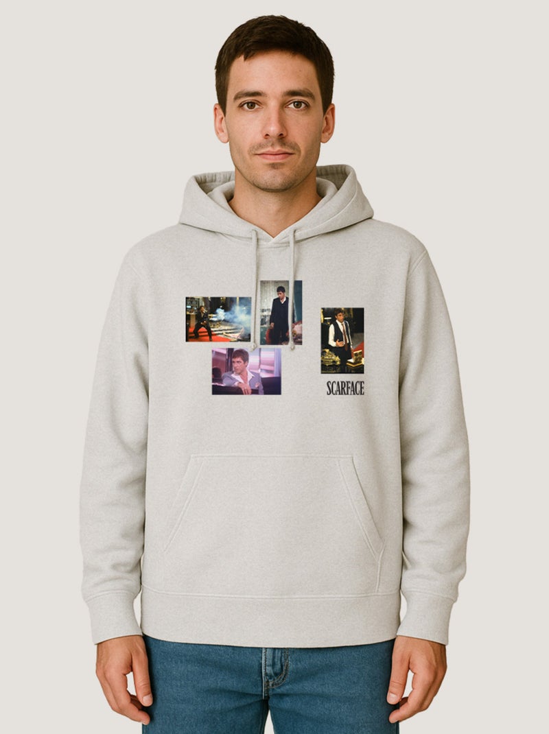 Hoodie Homme - SCARFACE 2 Blanc - Kiabi