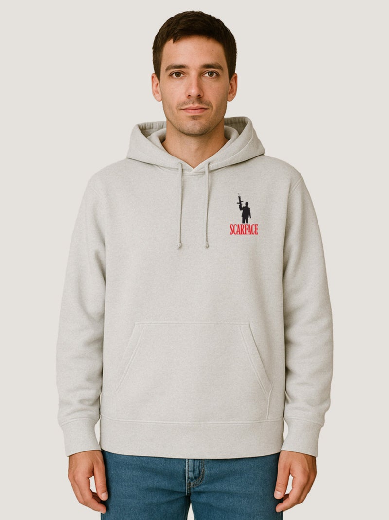 Hoodie Homme - SCARFACE 8 CŒUR Blanc - Kiabi