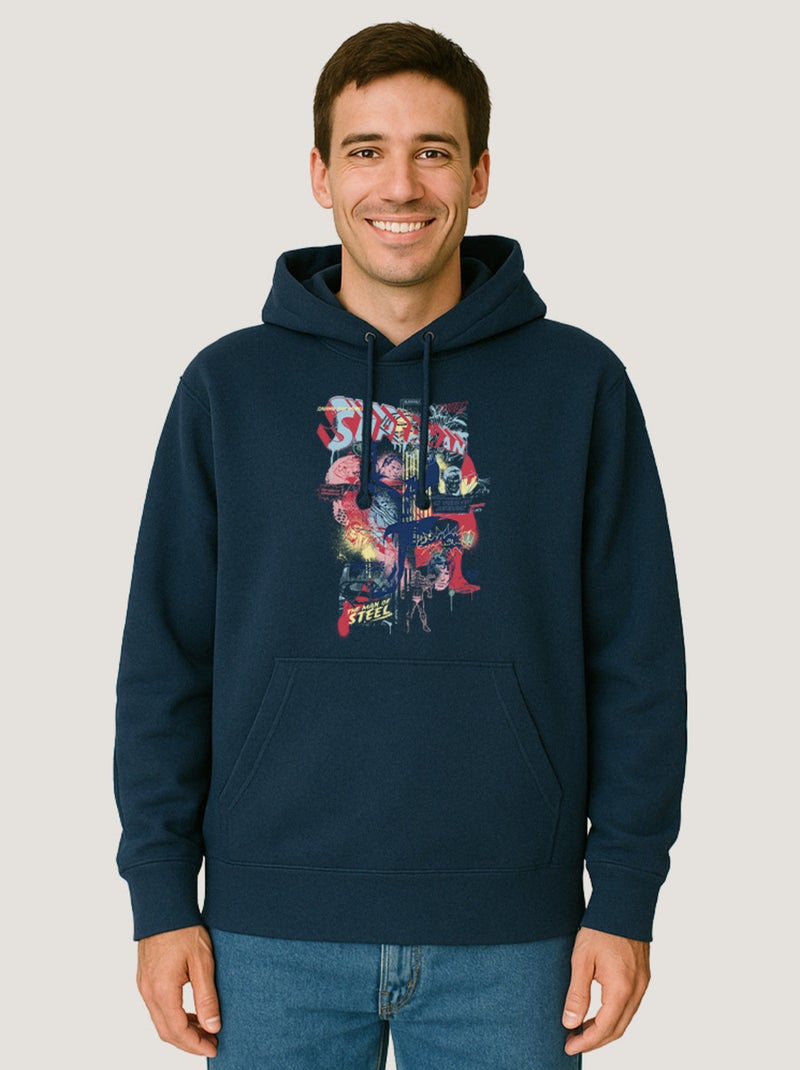 Hoodie Homme - SUPERMAN 2 Bleu marine - Kiabi