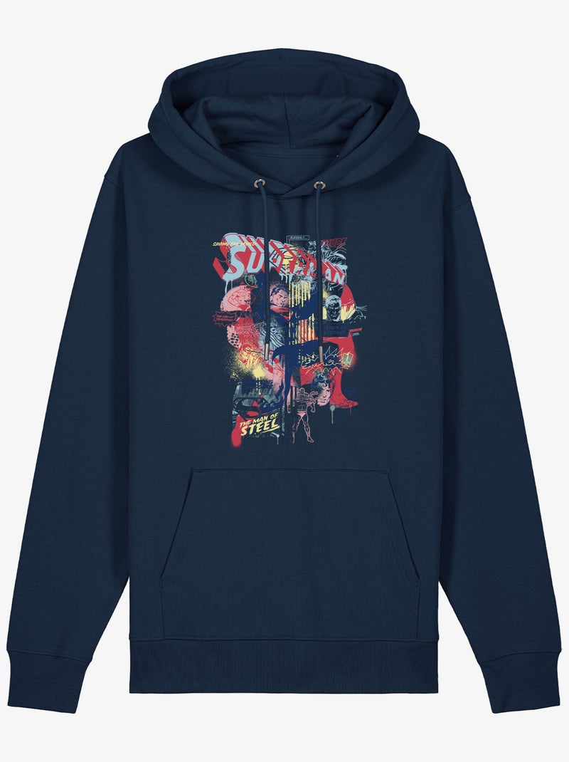 Hoodie Homme - SUPERMAN 2 Bleu marine - Kiabi