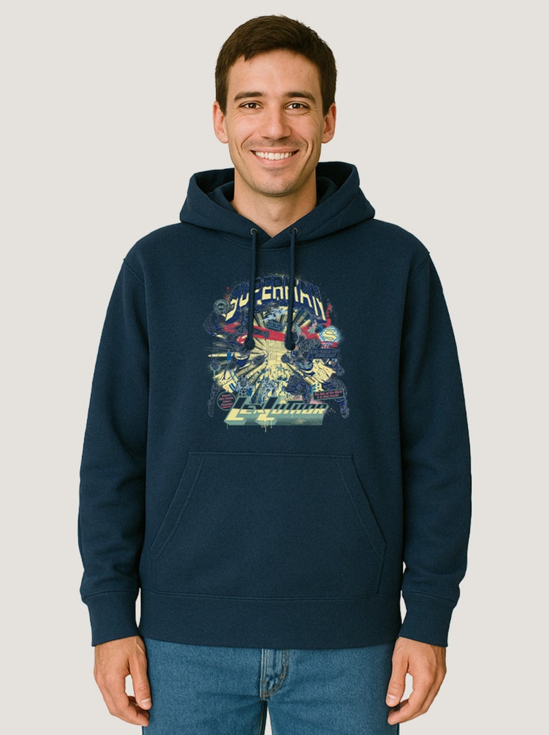 Hoodie Homme - SUPERMAN LEX LUTHOR Bleu marine - Kiabi