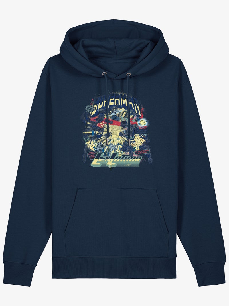 Hoodie Homme - SUPERMAN LEX LUTHOR Bleu marine - Kiabi