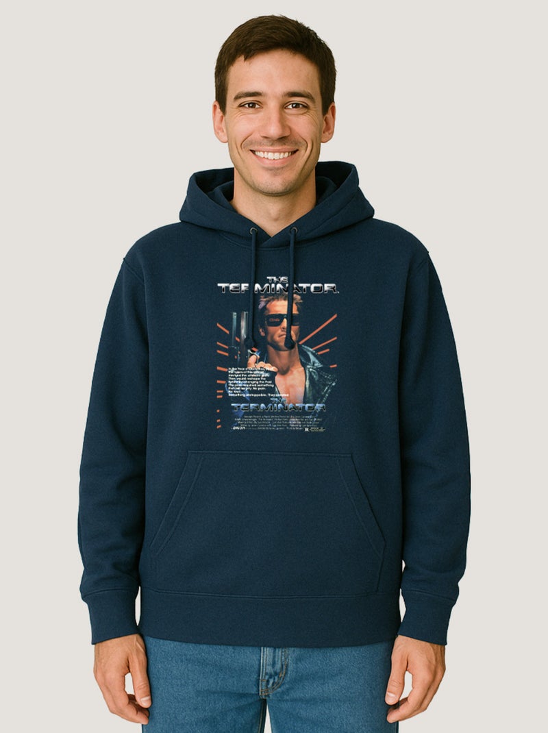 Hoodie Homme - THE TERMINATOR 2 Bleu marine - Kiabi