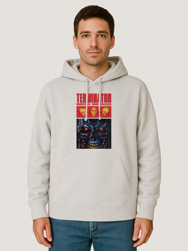 Hoodie Homme - THE TERMINATOR HUNTERS AND KILLERS Blanc - Kiabi
