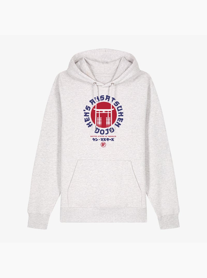 Hoodie Homme - UNITED STATES OF AMERICA STREET FIGHTER Blanc - Kiabi