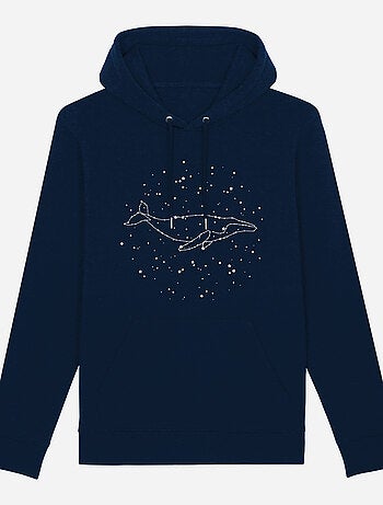 Hoodie Homme - WHALE CONSTELLATION