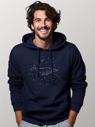 Hoodie Homme - WHALE CONSTELLATION